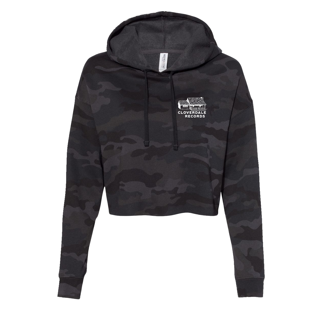 Cloverdale Records Cropped Hoodie