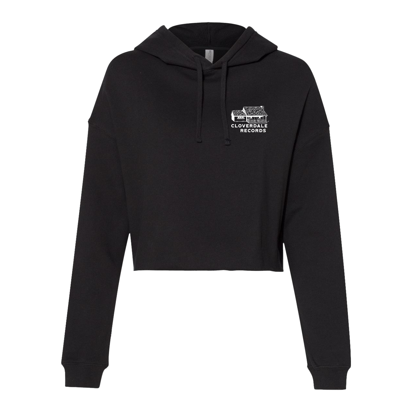Cloverdale Records Cropped Hoodie