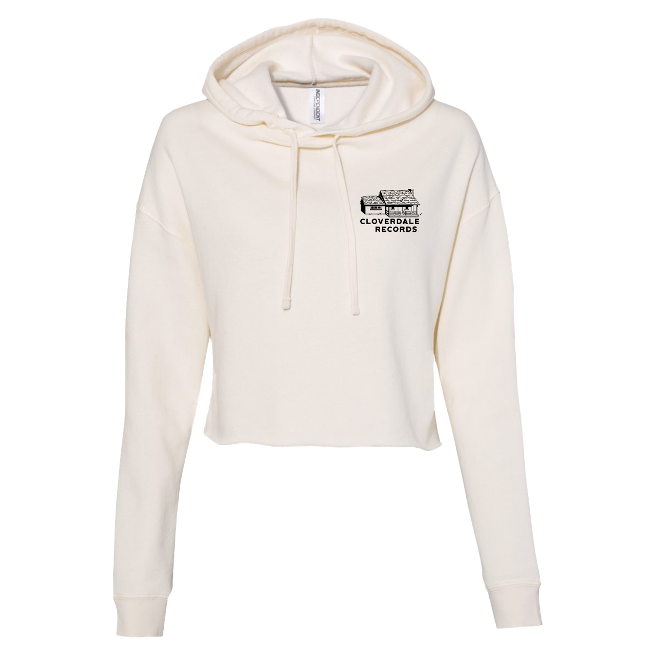 Cloverdale Records Cropped Hoodie