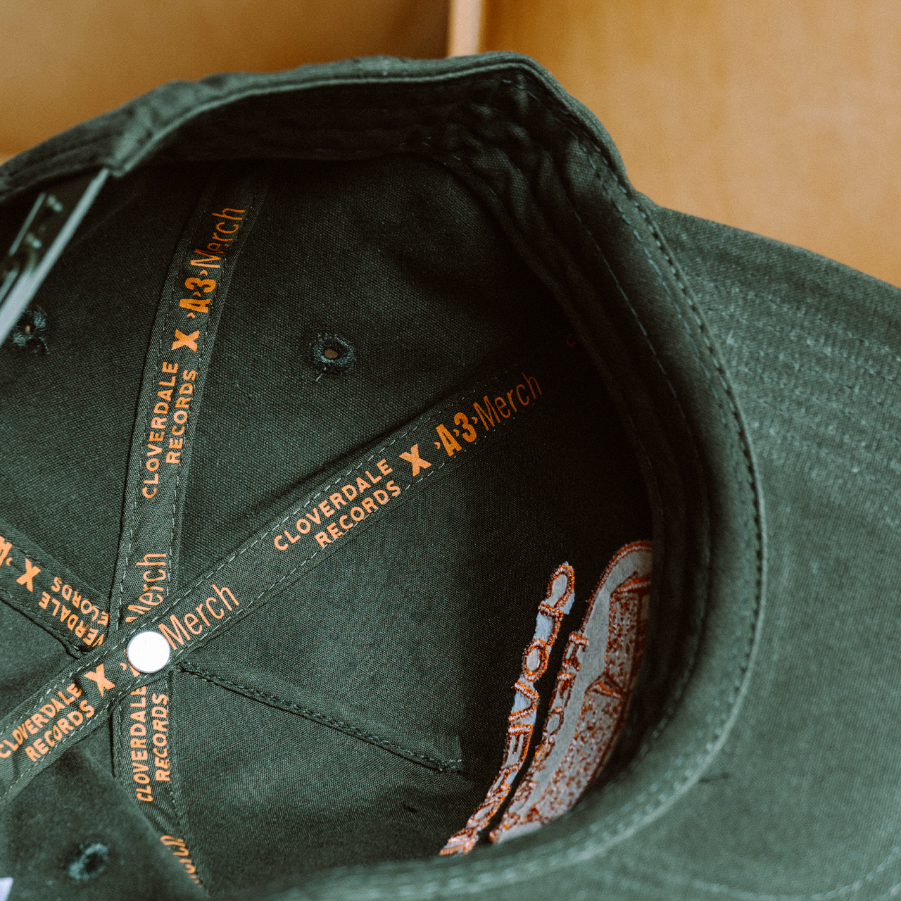 Green Embroidered Hat